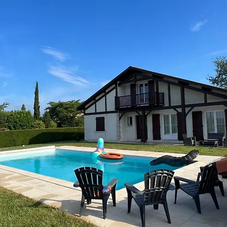La Villa Landaise Avec Piscine Saubrigues Extérieur photo